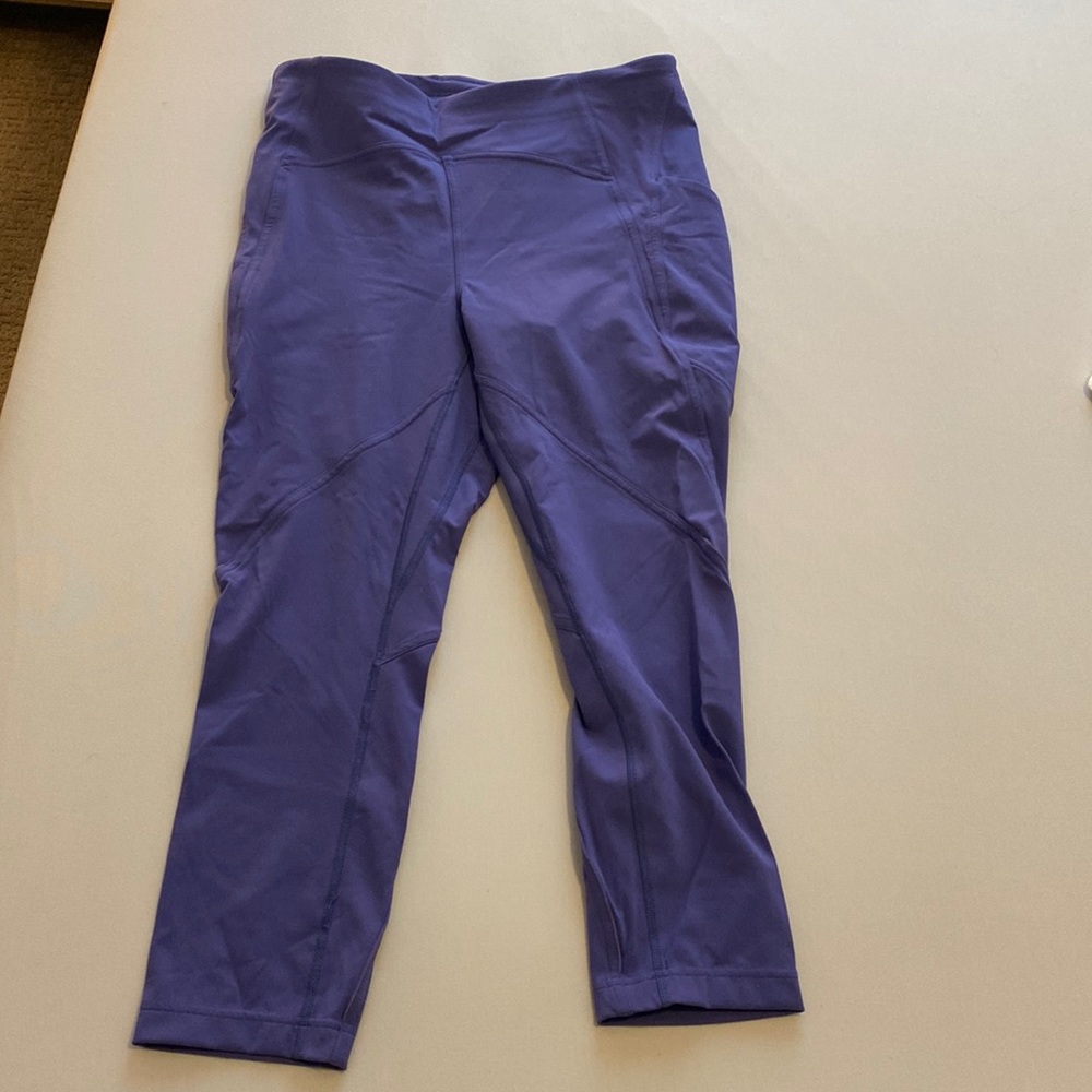 Purple running leggings lululemon size 10